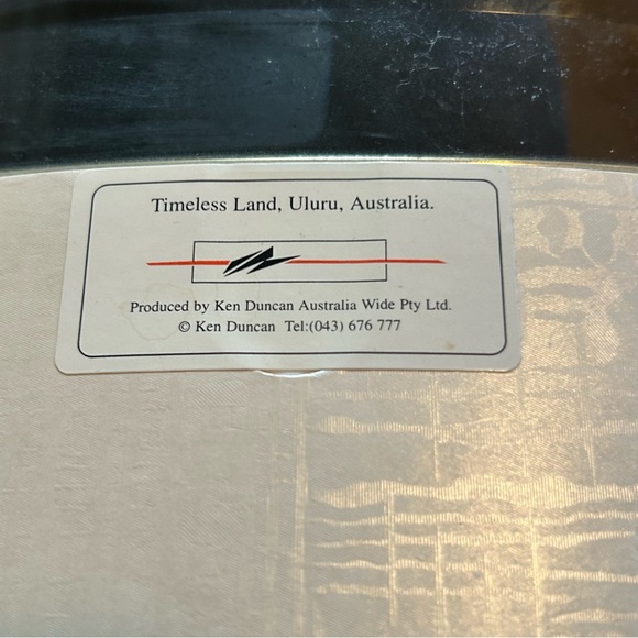 Ken Duncan Renowned Australian Photographer Uluru Print in lovely arched frame - Picture 7 of 11